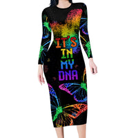 It's In My DNA LGBT History Month Family Matching Long Sleeve Bodycon Dress and Hawaiian Shirt LT9 - Wonder Print Shop