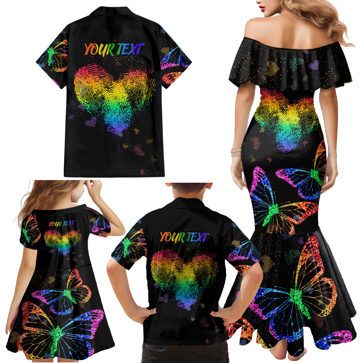 It's In My DNA LGBT History Month Family Matching Mermaid Dress and Hawaiian Shirt LT9 - Wonder Print Shop