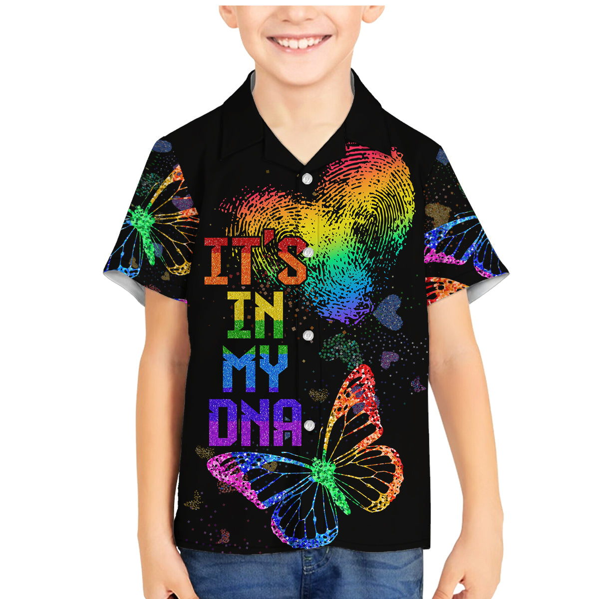 It's In My DNA LGBT History Month Family Matching Mermaid Dress and Hawaiian Shirt LT9 - Wonder Print Shop