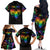 It's In My DNA LGBT History Month Family Matching Off Shoulder Long Sleeve Dress and Hawaiian Shirt - Wonder Print Shop
