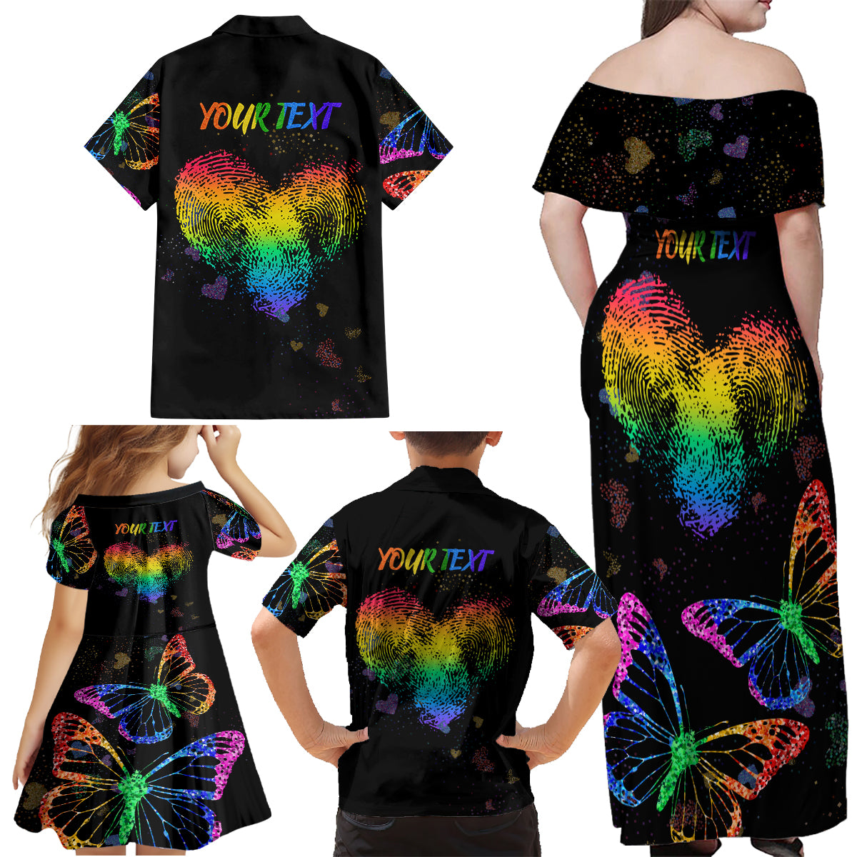 It's In My DNA LGBT History Month Family Matching Off Shoulder Maxi Dress and Hawaiian Shirt LT9 - Wonder Print Shop
