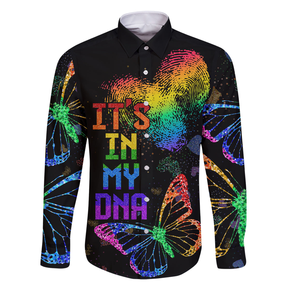It's In My DNA LGBT History Month Family Matching Off Shoulder Short Dress and Hawaiian Shirt LT9 - Wonder Print Shop