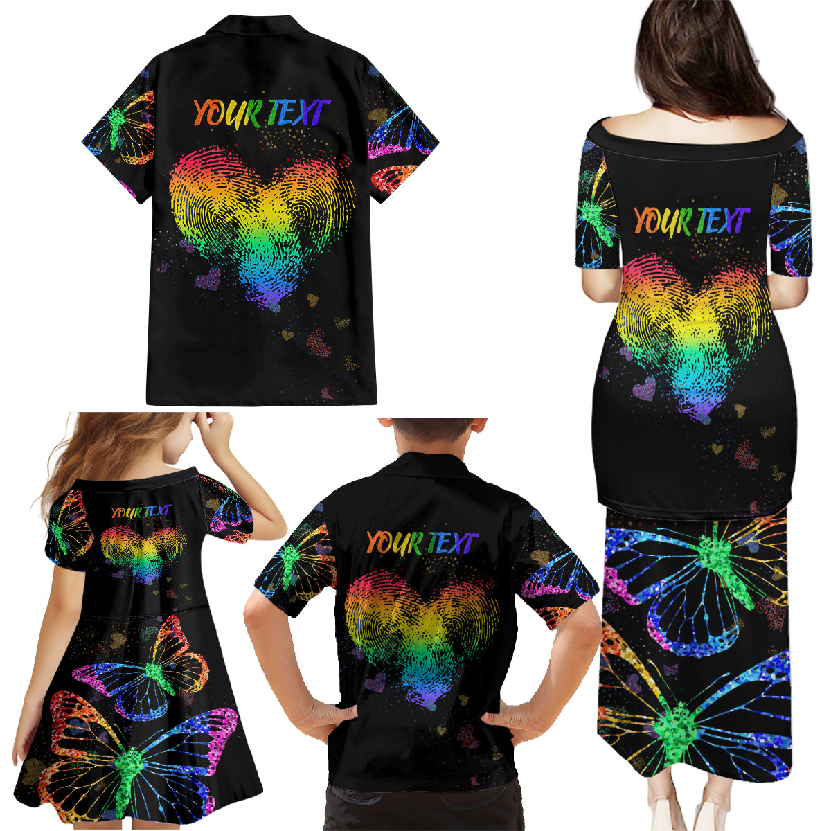 It's In My DNA LGBT History Month Family Matching Puletasi and Hawaiian Shirt - Wonder Print Shop