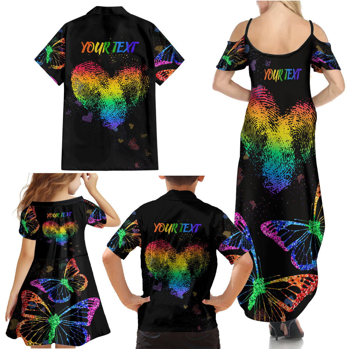 It's In My DNA LGBT History Month Family Matching Summer Maxi Dress and Hawaiian Shirt - Wonder Print Shop