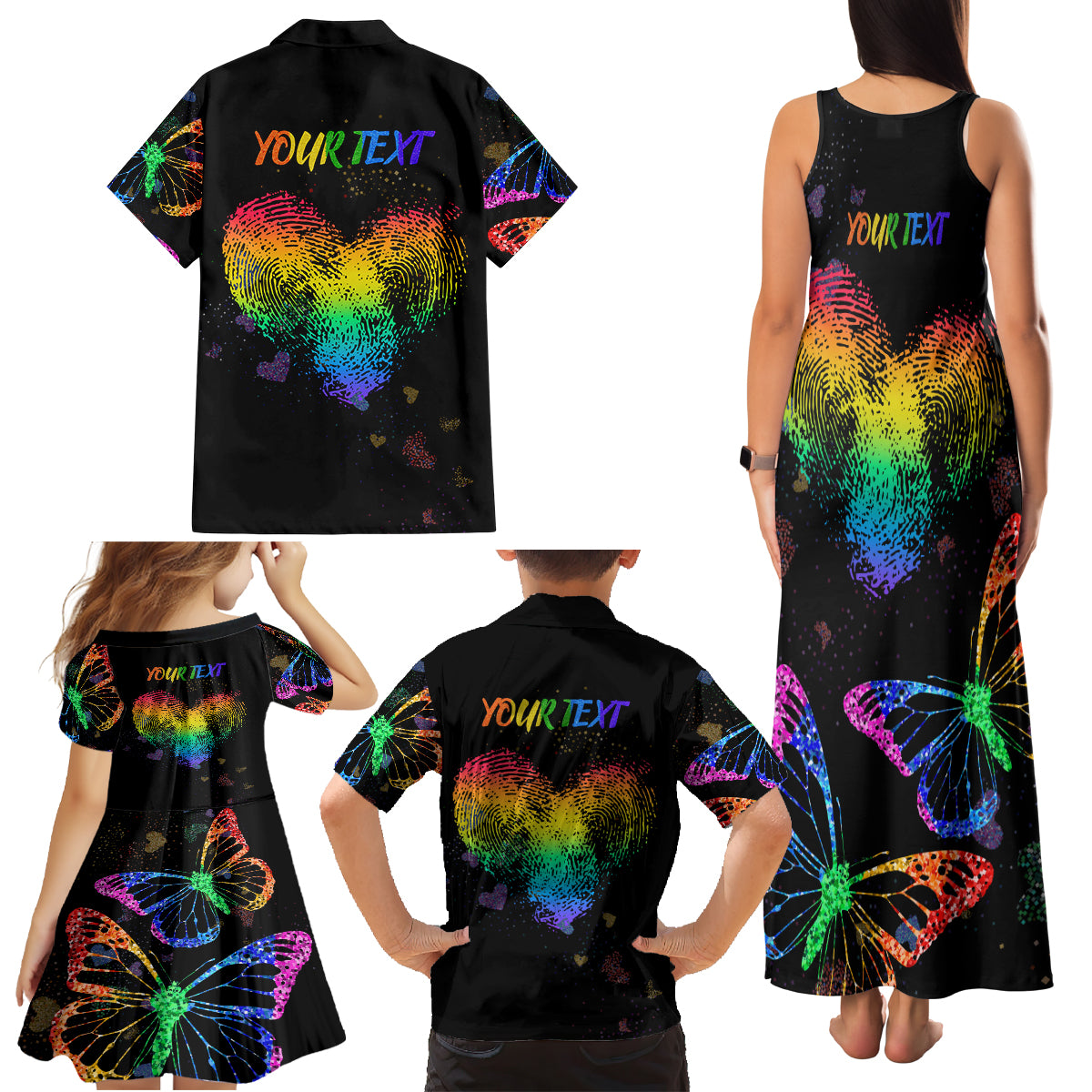 It's In My DNA LGBT History Month Family Matching Tank Maxi Dress and Hawaiian Shirt - Wonder Print Shop