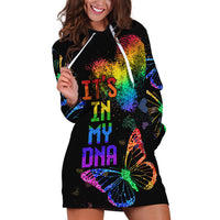 It's In My DNA LGBT History Month Hoodie Dress - Wonder Print Shop