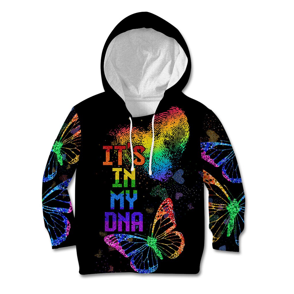 It's In My DNA LGBT History Month Kid Hoodie - Wonder Print Shop