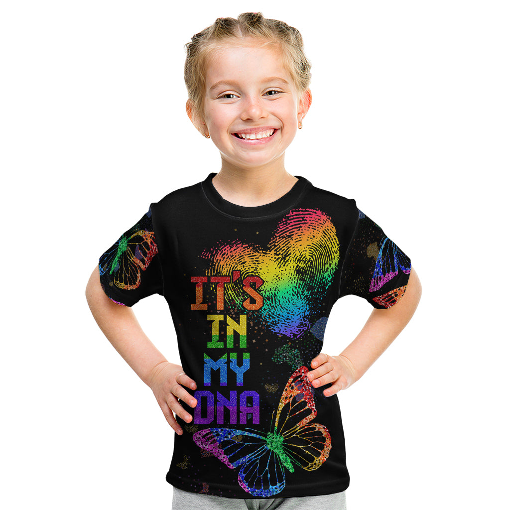 It's In My DNA LGBT History Month Kid T Shirt - Wonder Print Shop