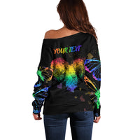 It's In My DNA LGBT History Month Off Shoulder Sweater - Wonder Print Shop