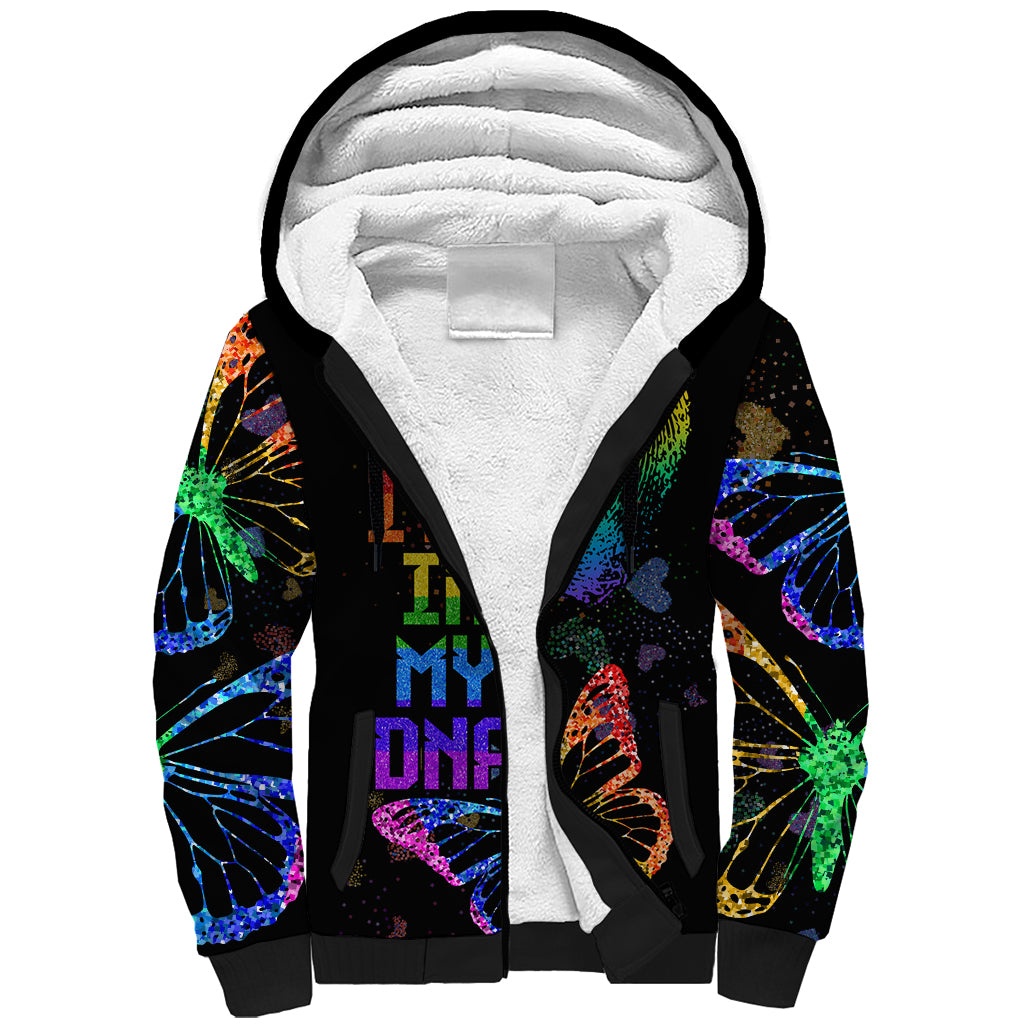 It's In My DNA LGBT History Month Sherpa Hoodie - Wonder Print Shop
