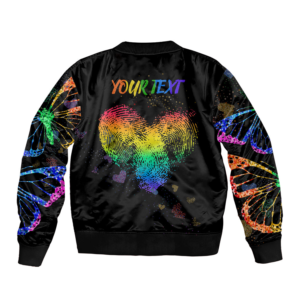 It's In My DNA LGBT History Month Sleeve Zip Bomber Jacket - Wonder Print Shop