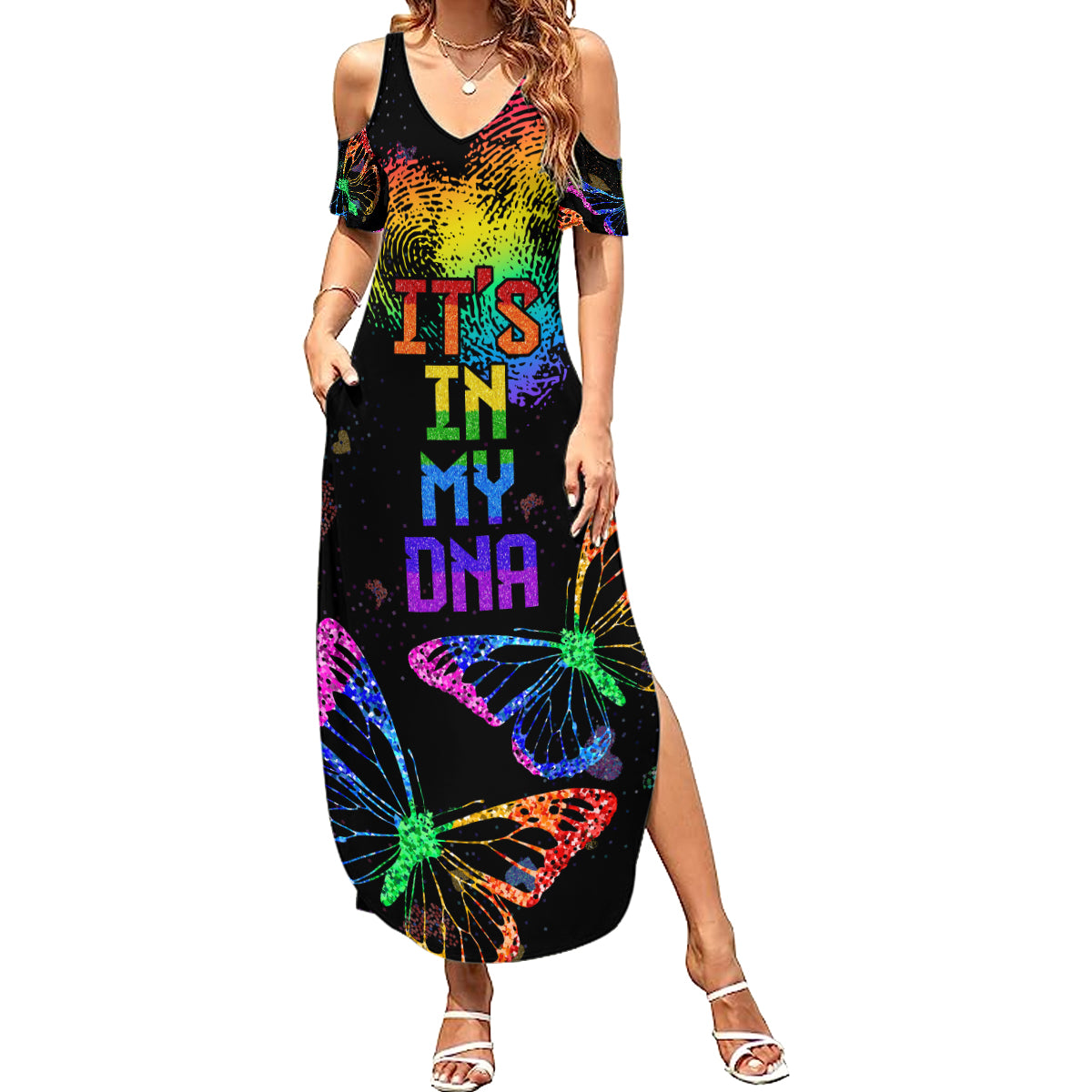 It's In My DNA LGBT History Month Summer Maxi Dress - Wonder Print Shop