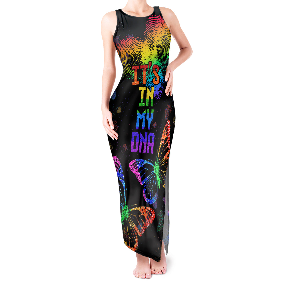 It's In My DNA LGBT History Month Tank Maxi Dress - Wonder Print Shop