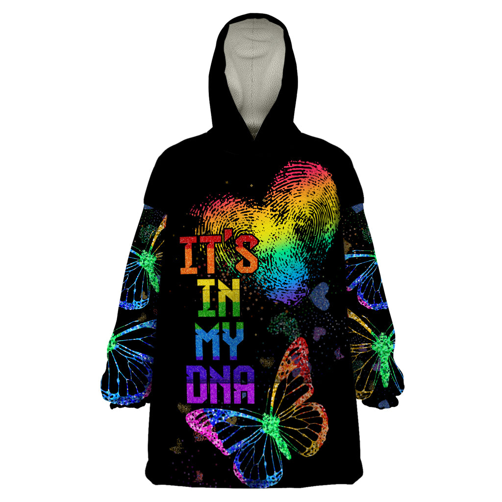 It's In My DNA LGBT History Month Wearable Blanket Hoodie - Wonder Print Shop