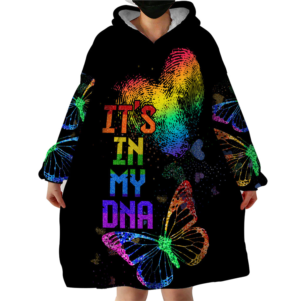 It's In My DNA LGBT History Month Wearable Blanket Hoodie - Wonder Print Shop