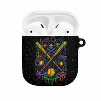 Mardi Gras Dripping AirPods Case Baseball Ice Cream Drip - Wonder Print Shop