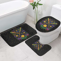 Mardi Gras Dripping Bathroom Set Baseball Ice Cream Drip - Wonder Print Shop