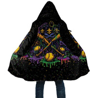 Mardi Gras Dripping Cloak Baseball Ice Cream Drip - Wonder Print Shop