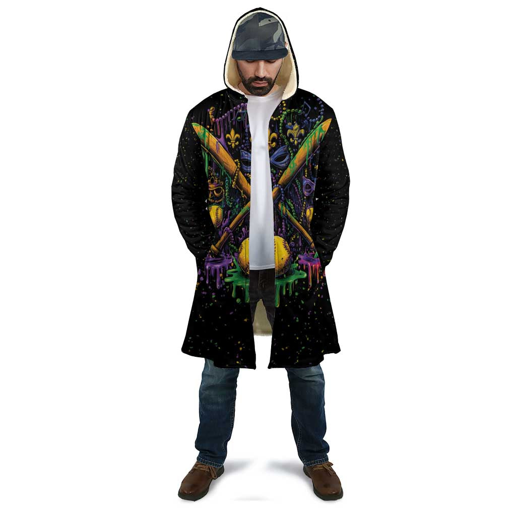 Mardi Gras Dripping Cloak Baseball Ice Cream Drip - Wonder Print Shop