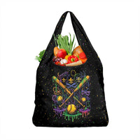 Mardi Gras Dripping Grocery Bag Baseball Ice Cream Drip - Wonder Print Shop