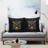 Mardi Gras Dripping Pillow Cover Baseball Ice Cream Drip - Wonder Print Shop