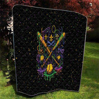 Mardi Gras Dripping Quilt Baseball Ice Cream Drip - Wonder Print Shop