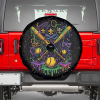 Mardi Gras Dripping Spare Tire Cover Baseball Ice Cream Drip - Wonder Print Shop