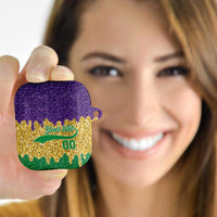 Custom Mardi Gras Dripping AirPods Case Baseball Sparkling Drip Motif - Wonder Print Shop