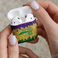Custom Mardi Gras Dripping AirPods Case Baseball Sparkling Drip Motif - Wonder Print Shop