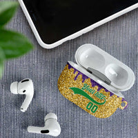 Custom Mardi Gras Dripping AirPods Case Baseball Sparkling Drip Motif - Wonder Print Shop