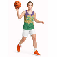 Custom Mardi Gras Dripping Basketball Jersey Baseball Sparkling Drip Motif - Wonder Print Shop