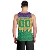 Custom Mardi Gras Dripping Men Tank Top Baseball Sparkling Drip Motif - Wonder Print Shop