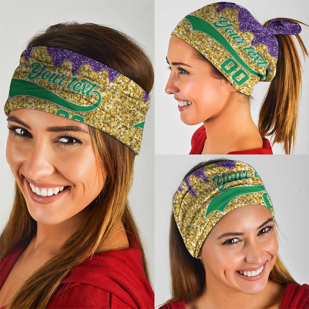 Custom Mardi Gras Dripping Neck Gaiter Baseball Sparkling Drip Motif - Wonder Print Shop