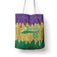 Custom Mardi Gras Dripping Tote Bag Baseball Sparkling Drip Motif - Wonder Print Shop