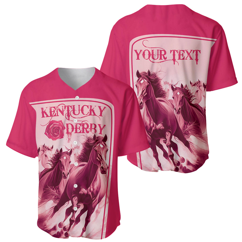 Kentucky Horse Racing Personalized Baseball Jersey Pink Out LT9 - Wonder Print Shop