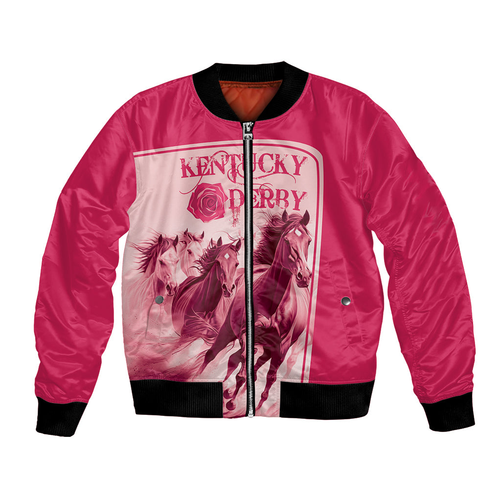 Kentucky Horse Racing Personalized Bomber Jacket Pink Out LT9 - Wonder Print Shop