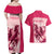 Kentucky Horse Racing Personalized Couples Matching Off Shoulder Maxi Dress and Hawaiian Shirt Pink Out LT9 - Wonder Print Shop