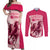 Kentucky Horse Racing Personalized Couples Matching Off Shoulder Maxi Dress and Long Sleeve Button Shirt Pink Out LT9 - Wonder Print Shop