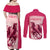Kentucky Horse Racing Personalized Couples Matching Off Shoulder Maxi Dress and Long Sleeve Button Shirt Pink Out LT9 - Wonder Print Shop