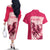 Kentucky Horse Racing Personalized Couples Matching Off The Shoulder Long Sleeve Dress and Hawaiian Shirt Pink Out LT9 - Wonder Print Shop