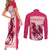 Kentucky Horse Racing Personalized Couples Matching Short Sleeve Bodycon Dress and Long Sleeve Button Shirt Pink Out LT9 - Wonder Print Shop