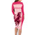 Kentucky Horse Racing Personalized Family Matching Long Sleeve Bodycon Dress and Hawaiian Shirt Pink Out LT9 - Wonder Print Shop