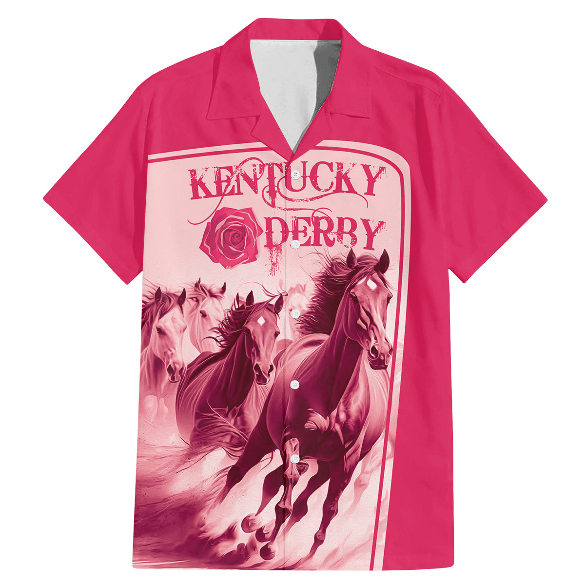 Kentucky Horse Racing Personalized Family Matching Mermaid Dress and Hawaiian Shirt Pink Out LT9 - Wonder Print Shop