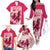 Kentucky Horse Racing Personalized Family Matching Off Shoulder Long Sleeve Dress and Hawaiian Shirt Pink Out - Wonder Print Shop