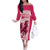 Kentucky Horse Racing Personalized Family Matching Off Shoulder Long Sleeve Dress and Hawaiian Shirt Pink Out - Wonder Print Shop