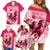 Kentucky Horse Racing Personalized Family Matching Off Shoulder Short Dress and Hawaiian Shirt Pink Out LT9 - Wonder Print Shop