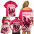 Kentucky Horse Racing Personalized Family Matching Off Shoulder Short Dress and Hawaiian Shirt Pink Out LT9 - Wonder Print Shop