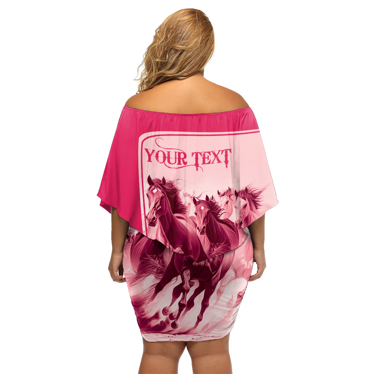 Kentucky Horse Racing Personalized Family Matching Off Shoulder Short Dress and Hawaiian Shirt Pink Out LT9 - Wonder Print Shop