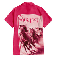 Kentucky Horse Racing Personalized Family Matching Short Sleeve Bodycon Dress and Hawaiian Shirt Pink Out - Wonder Print Shop