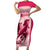 Kentucky Horse Racing Personalized Family Matching Short Sleeve Bodycon Dress and Hawaiian Shirt Pink Out - Wonder Print Shop